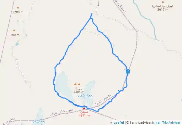 ترک جی پی اس قله سلطان ساوالان از مسیر گردنه غربی (قارتال داشی) Sultan Savalan peak from the western pass (Qartal Dashi)