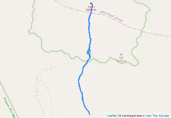 ترک جی پی اس Mount Damavand South Front - قله دماوند جبههٔ جنوبی