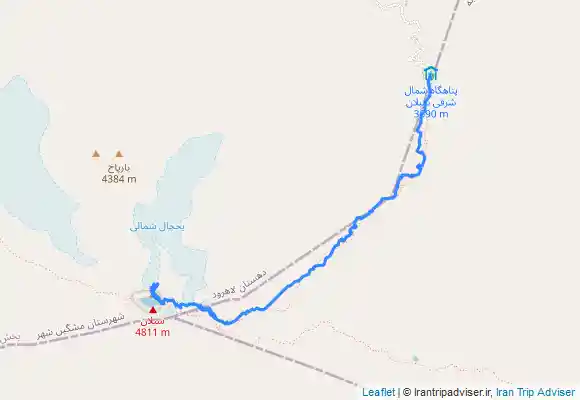 ترک جی پی اس Sabalan Peak - قله سبلان