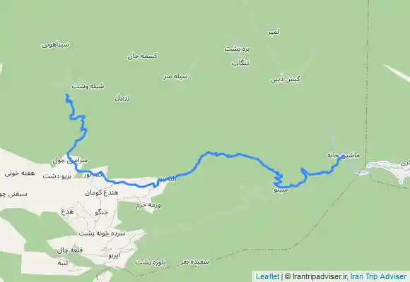 ترک جی پی اس پیمایش بزگه دشت به شیله وشت