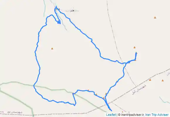 ترک جی پی اس ناظر به چپکرو از روستای ورزن بلده استان مازندران