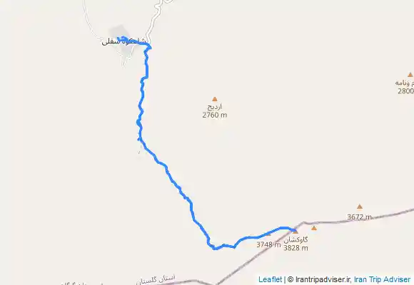 ترک جی پی اس قله گاوکشان