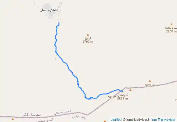 ترک جی پی اس قله گاوکشان