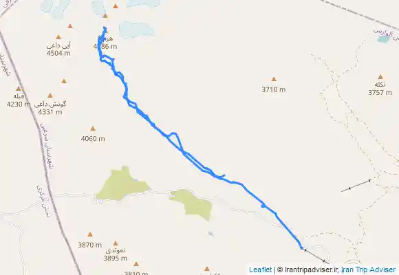 ترک جی پی اس قله هرم 3  heram 3 summit