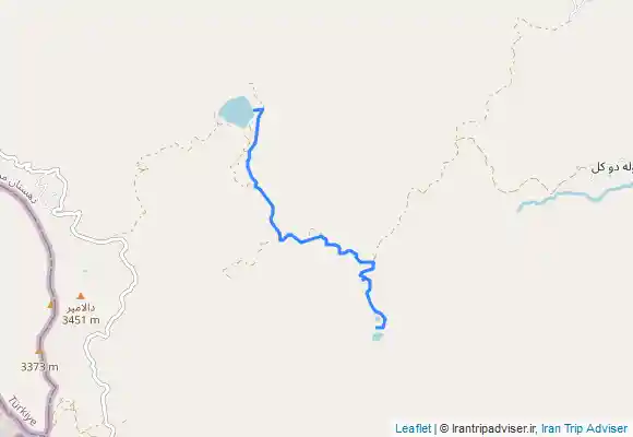 ترک جی پی اس دریاچه پنجول به دریاچه دالامپر