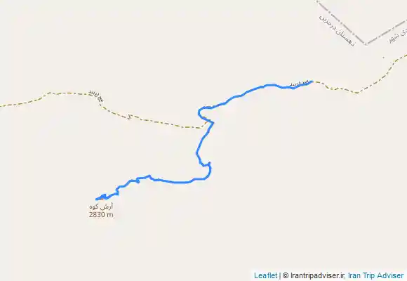 ترک جی پی اس قله آرش کوه