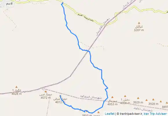 ترک جی پی اس قله دوبرار از انگمار(تنگه مار)