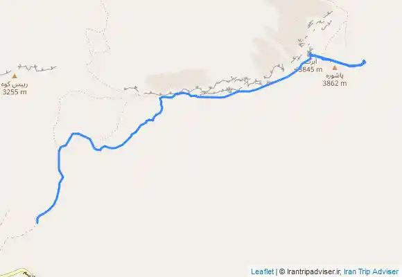 ترک جی پی اس مسیر قله پاشوره از لاسم