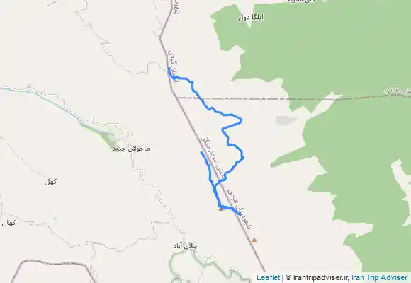 ترک جی پی اس پیمایش خط الراس خانبند ماسال به قله شاه مولوم ، شاه معلم ماسوله