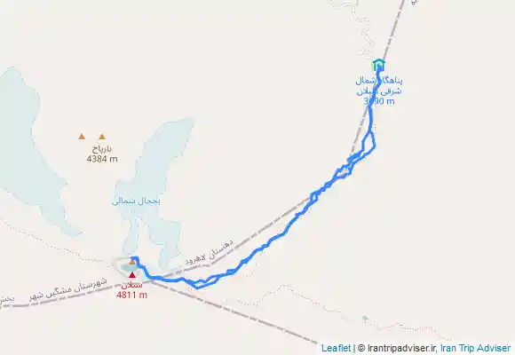 ترک جی پی اس قله سبلان