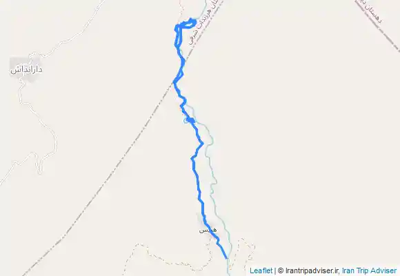 ترک جی پی اس دارانداش مسیر پیاده روی