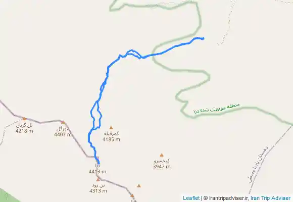 ترک جی پی اس قله قاش مستان