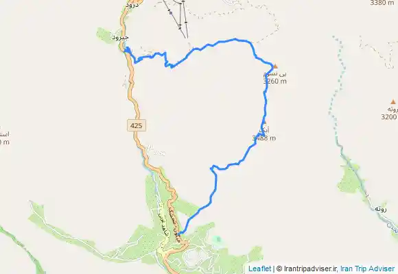 ترک جی پی اس قله آبک