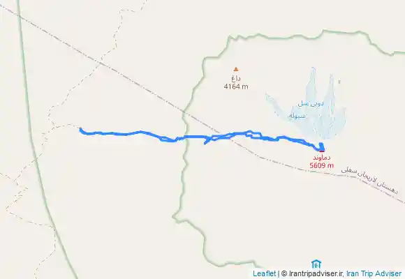 ترک جی پی اس دماوند از جبهه غربی