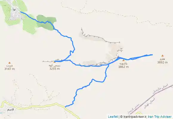 ترک جی پی اس قله پاشوره ابرت حوض شاه رییس کوه