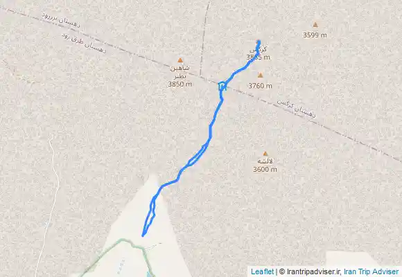 ترک جی پی اس قله کرکس