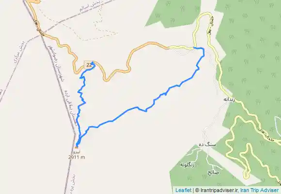 ترک جی پی اس قله تیرو به سنبل کوه