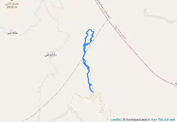ترک جی پی اس آبشار دارنداش از روستای هریس