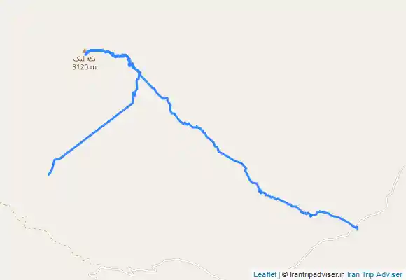 ترک جی پی اس قله تکلیک از پل حصار