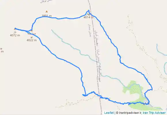 ترک جی پی اس کوه کهار به ناز