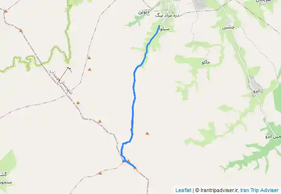 ترک جی پی اس قله کوبری و یخچال همدان