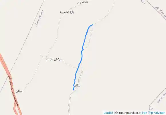 ترک جی پی اس مسیر پیمایش آبشار بنگان