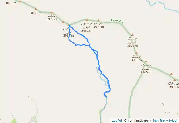 ترک جی پی اس 14010521 قله جانستون از روستای آبنیک