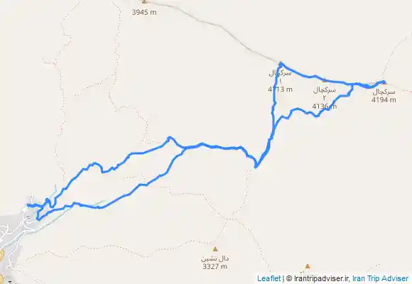 ترک جی پی اس صعود قلل سركچال 1 و 2 و 3