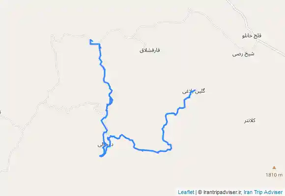 ترک جی پی اس پیمایش دره دومولا از آبشار قاری قشلاق به دومولا و گلین بلاغی