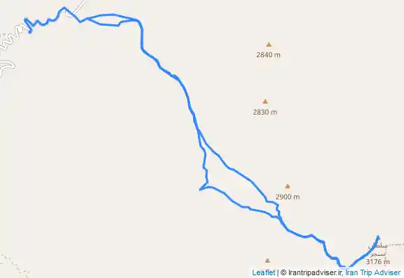ترک جی پی اس soltan sanjar summit - west rout قله سلطان سنجر ( سلطان زنجیر) از ییلاق ماهار جبهه غربی