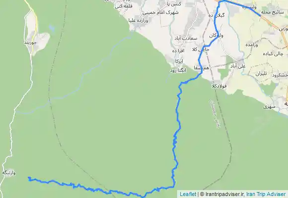 ترک جی پی اس وازتنگه ، جاده چمستان