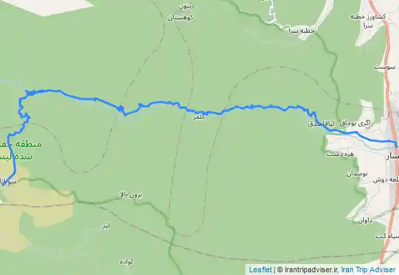 ترک جی پی اس مسیر سوباتان به لیسار