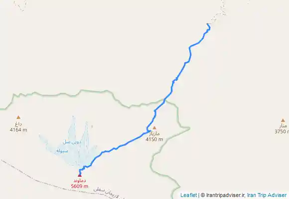 ترک جی پی اس قله دماوند