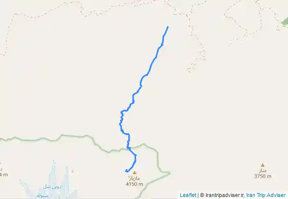 ترک جی پی اس Mount Damavand Advanced 4350m to Base Camp 2800m