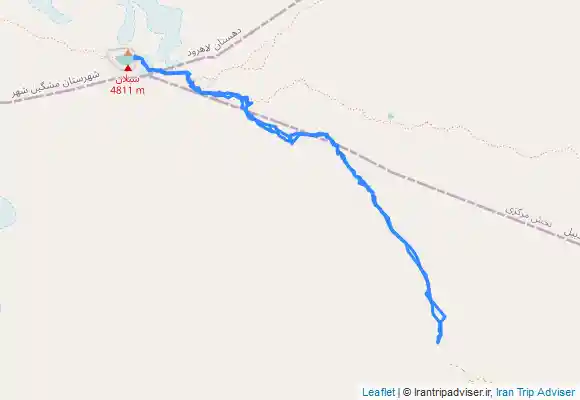 ترک جی پی اس قله سلطان ساوالان از مسیر جنوب شرقی  Sultan Savalan summit from the southeast route (Kheyrandish)