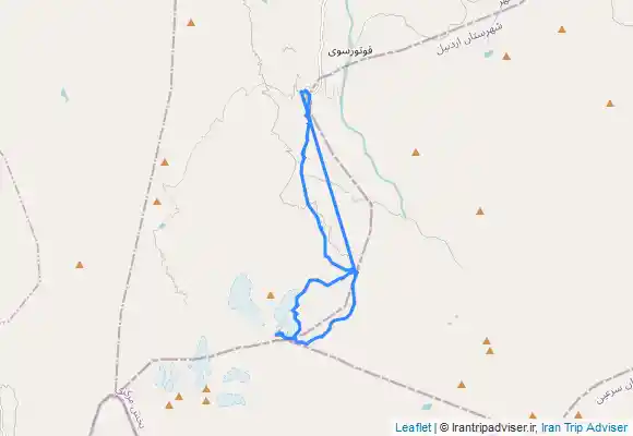 ترک جی پی اس Northern Sablan Flank ( Arete ) - گرده شمالی سبلان ارتفاع 4811 متر