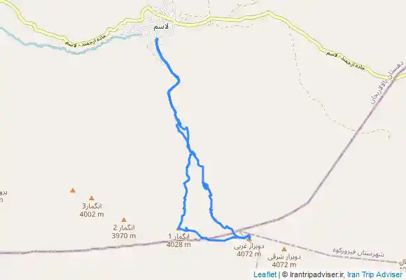 ترک جی پی اس قله انگمار و دوبرار