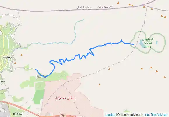 ترک جی پی اس دریاچه تار-چنار شرق