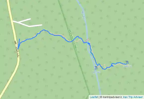 ترک جی پی اس آبشار ترز از پارکینگ نرسیده به شارقلت