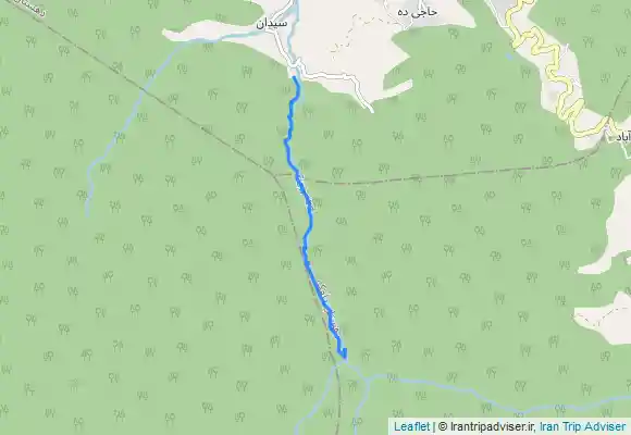 ترک جی پی اس مسیر رفت جنگل آسوندار