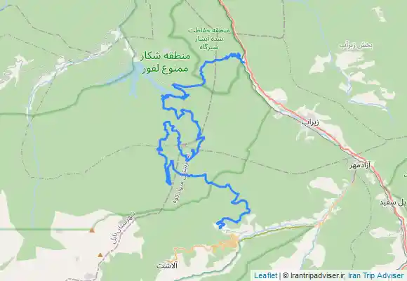 ترک جی پی اس کارمزد تا آبشار گزو تا جوارم