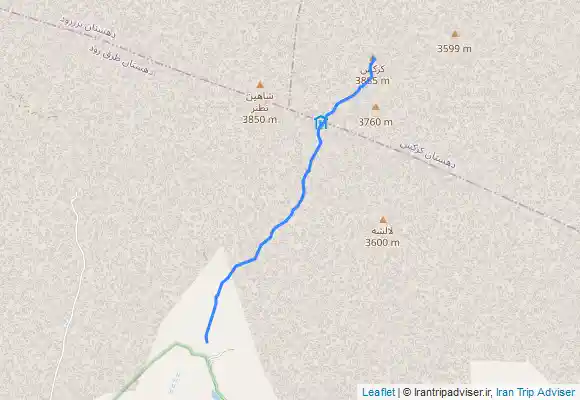 ترک جی پی اس کرکس از مسیر روستای کشه