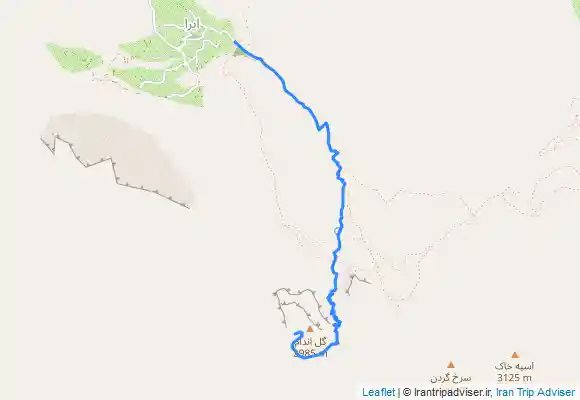 ترک جی پی اس Gol andam peak