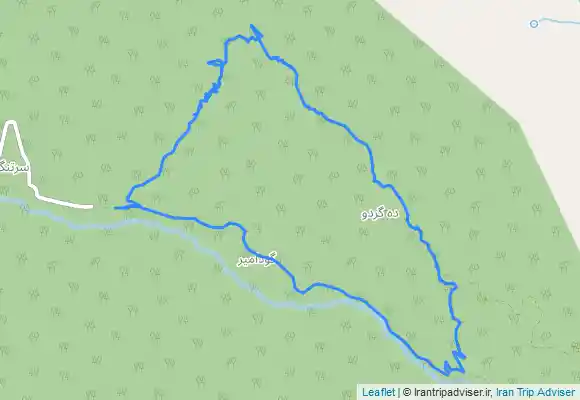 ترک جی پی اس مسیر ورودی اصلا و پیمایش دره و ترک خروجی کهکوه