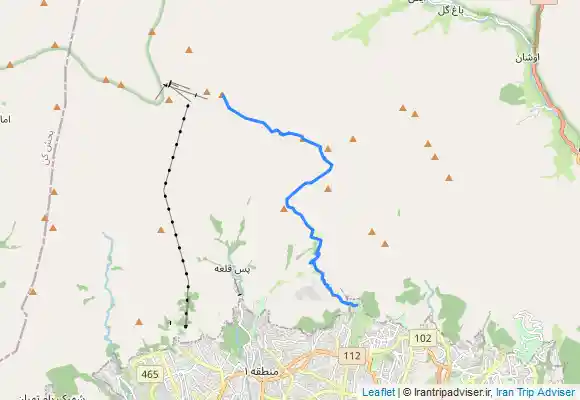 ترک جی پی اس فرود از قله توچال تا پارک جمشیدیه از دره پیازچال و اردوگاه کلکچال