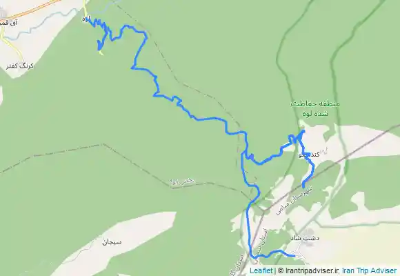 ترک جی پی اس دشت شادبه آبشار کندسکوه وآبشار لوه