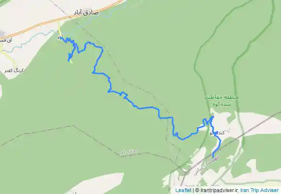 ترک جی پی اس آبشار کندسکوه به لوه