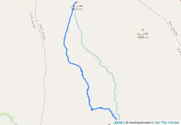 ترک جی پی اس قله هفت خان از سپهسالار