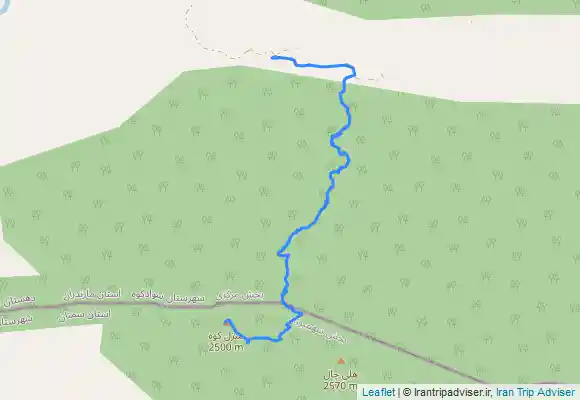 ترک جی پی اس قله منزل کوه، ازجاده امافت، معدن