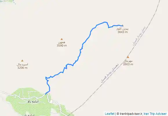 ترک جی پی اس صعود به قله پیرزن کلوم